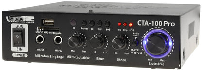 HiFi-Verstärker "CTA-100 Pro" 100W 1x Line IN, USB/SD, FB, Bluetooth