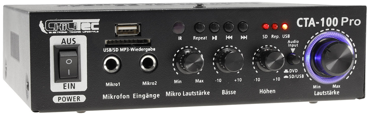 HiFi-Verstärker "CTA-100 Pro" 100W 1x Line IN, USB/SD, FB, Bluetooth
