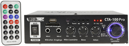 HiFi-Verstärker "CTA-100 Pro" 100W 1x Line IN, USB/SD, FB, Bluetooth