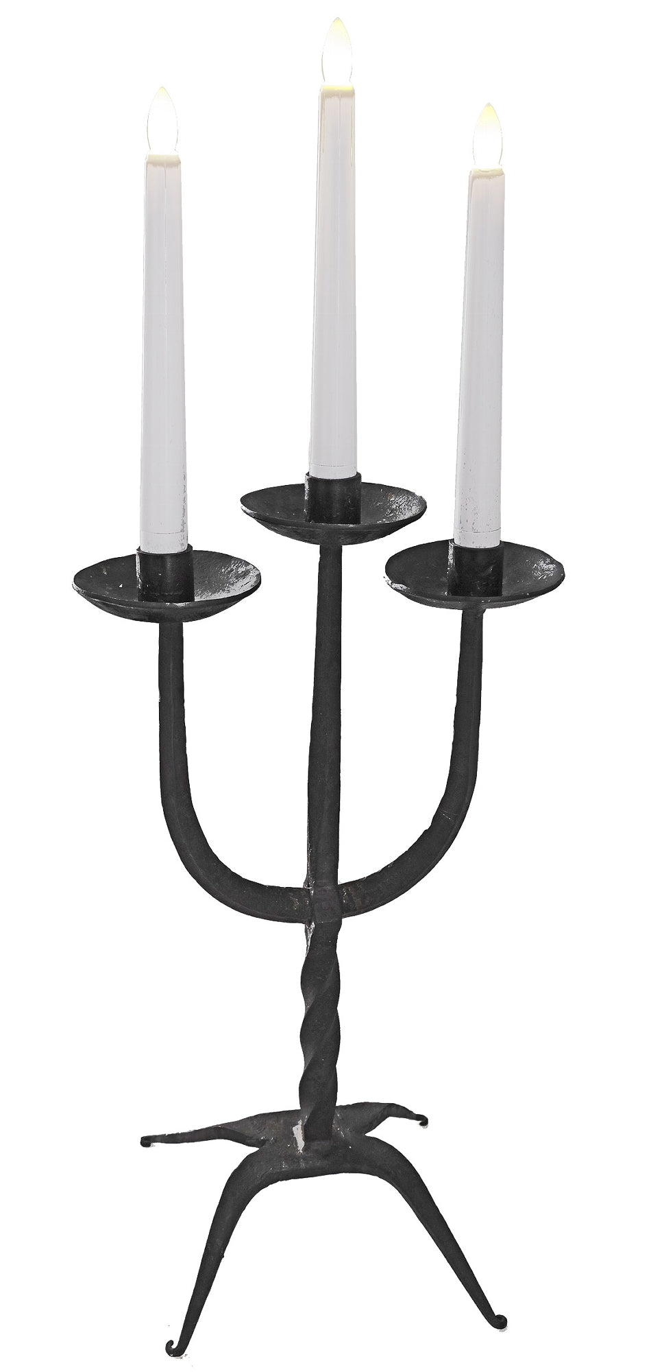 LED Stabkerze 20cm Ø2cm, 4er Pack Fernbedienung, je 3x AAA Batterie