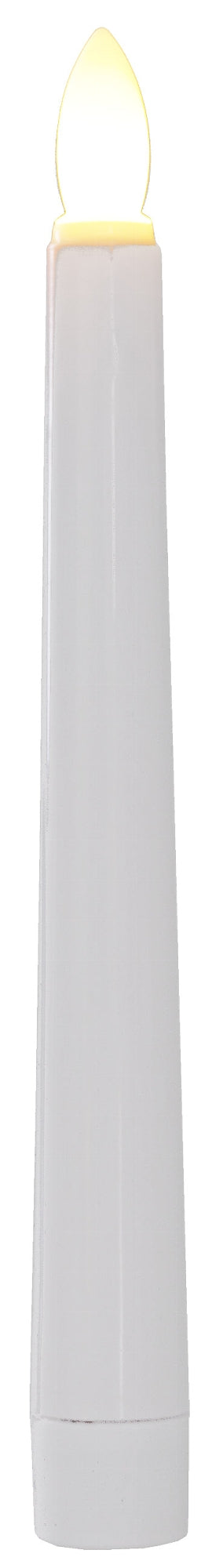 LED Stabkerze 20cm Ø2cm, 4er Pack Fernbedienung, je 3x AAA Batterie