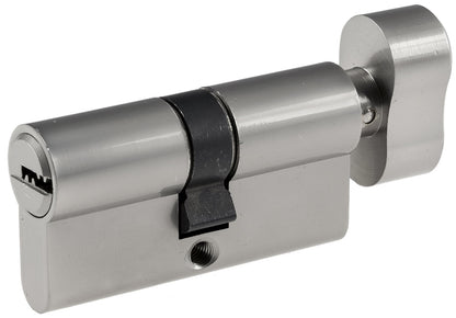 Schließzylinder 60mm (30+30mm) mit Knauf Profil-Zylinder, 5 Sicherheits-Schlüssel