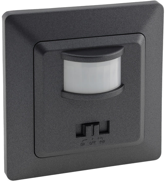 MILOS Bewegungsmelder 160°, anthrazit LED geeignet,  250V~, Unterputz, 2-Draht