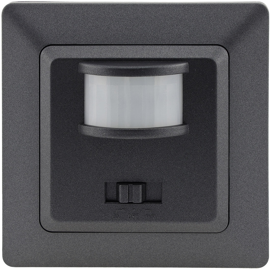 MILOS Bewegungsmelder 160°, anthrazit LED geeignet,  250V~, Unterputz, 2-Draht