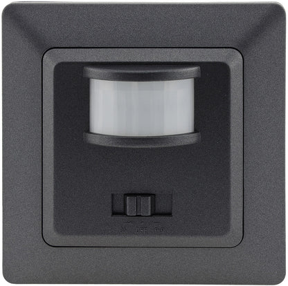 MILOS Bewegungsmelder 160°, anthrazit LED geeignet,  250V~, Unterputz, 2-Draht