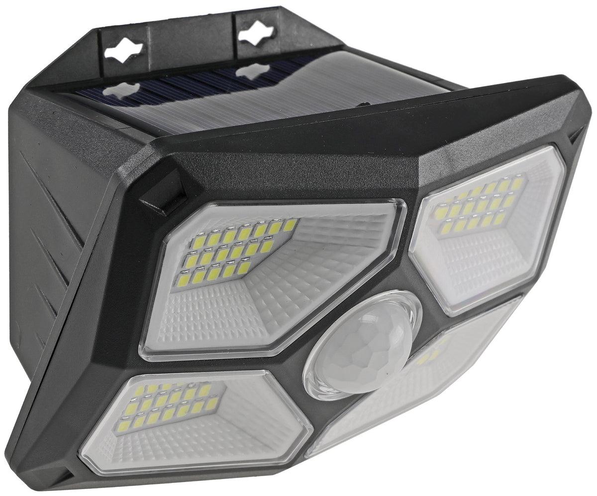 LED Solar Wandleuchte "SWL 722" PIR Bewegungsmelder, 72 LEDs, IP65