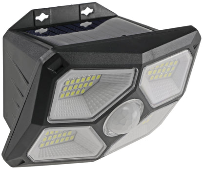 LED Solar Wandleuchte "SWL 722" PIR Bewegungsmelder, 72 LEDs, IP65