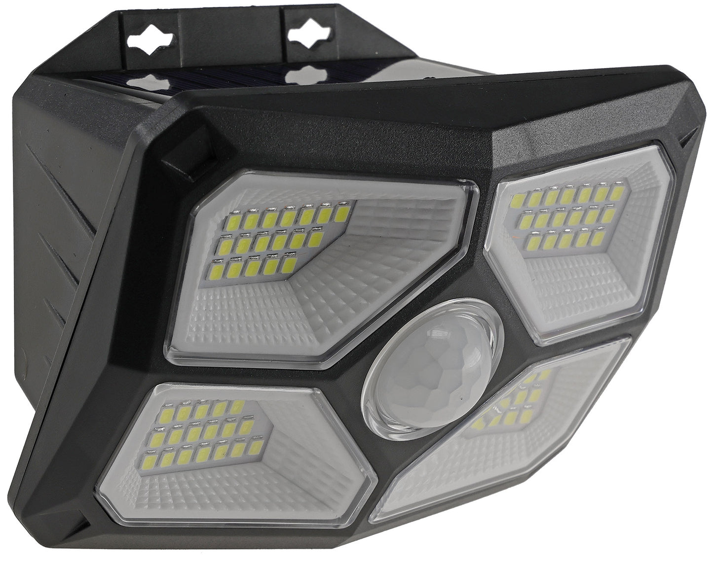 LED Solar Wandleuchte "SWL 722" PIR Bewegungsmelder, 72 LEDs, IP65