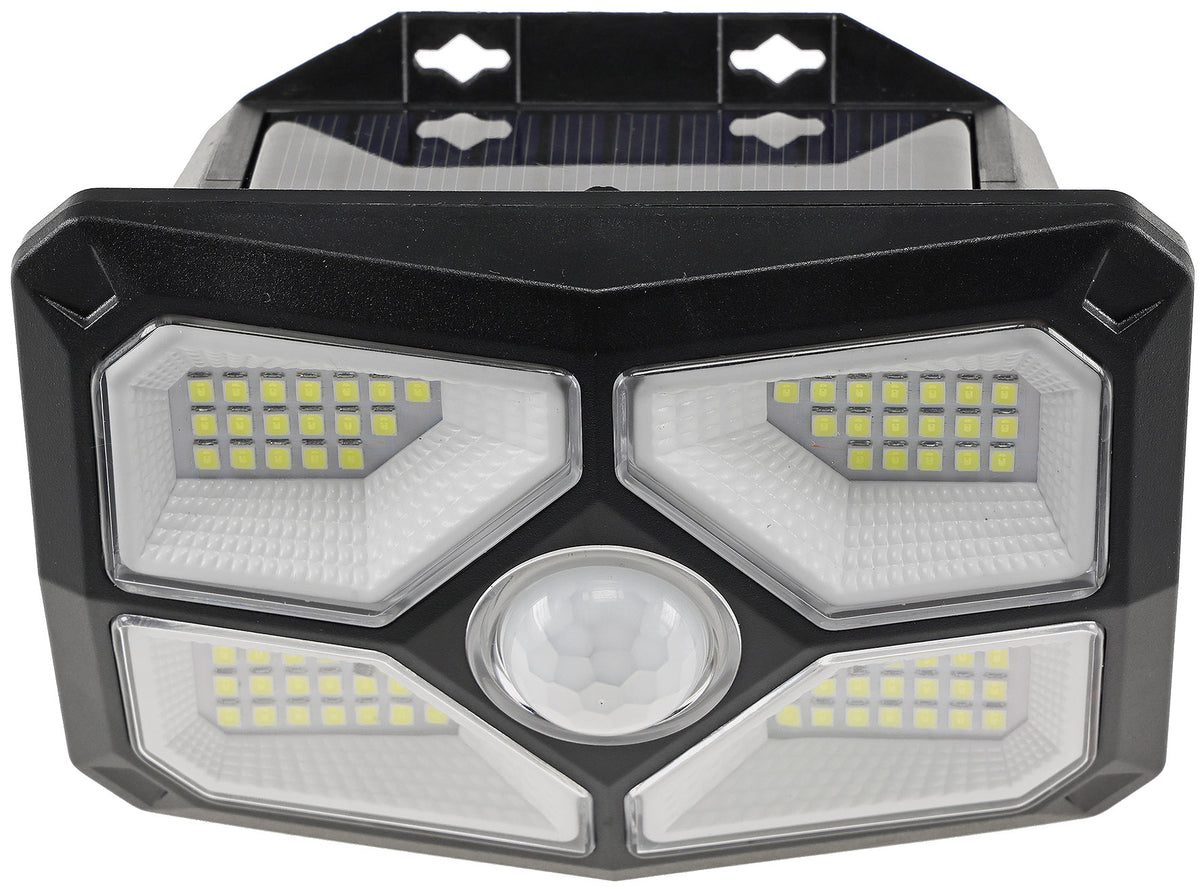 LED Solar Wandleuchte "SWL 722" PIR Bewegungsmelder, 72 LEDs, IP65