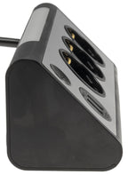 3-fach Steckdosenblock + 2x USB, silber 250V~/ 16A, Aufbaumontage, 1,5m Kabel