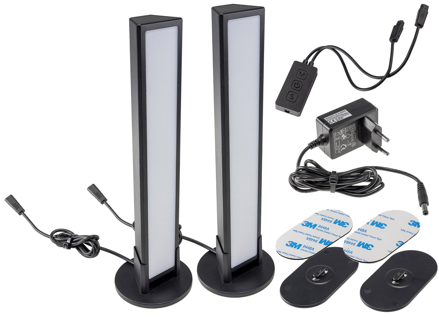 LED Lichtsäule "Smart Lightbar" 2er-Set dynamische RGB Funktionen, Bluetooth