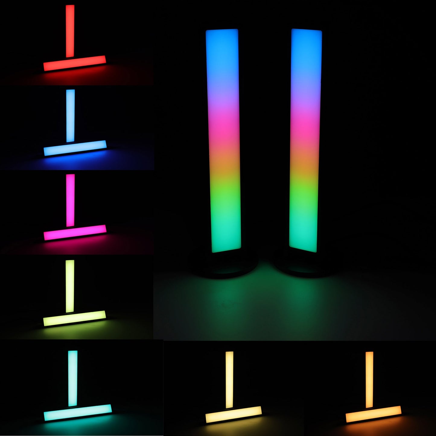 LED Lichtsäule "Smart Lightbar" 2er-Set dynamische RGB Funktionen, Bluetooth