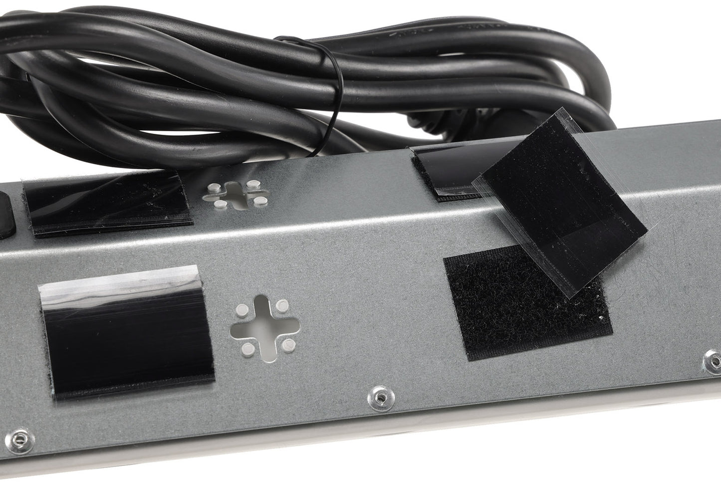 3-fach Steckdosenblock Edelstahl 2x USB 90° für Eck-&  Aufbaumontage, 1,9m Kabel