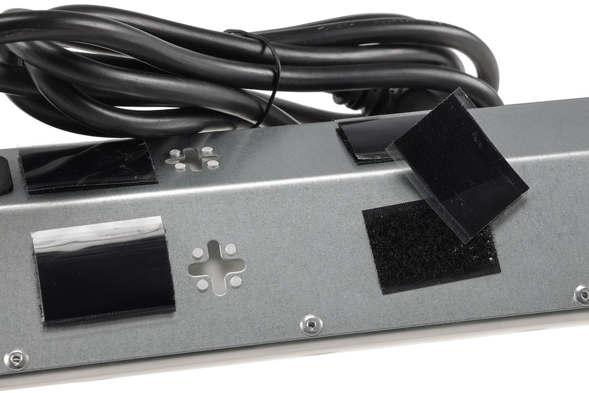 3-fach Steckdosenblock Edelstahl 2x USB 90° für Eck-&  Aufbaumontage, 1,9m Kabel