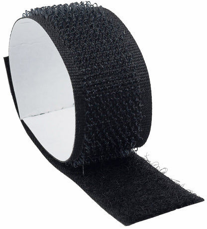 Klettband 10m auf Rolle, selbstklebend 2-lagig, 1000x2cm, schwarz