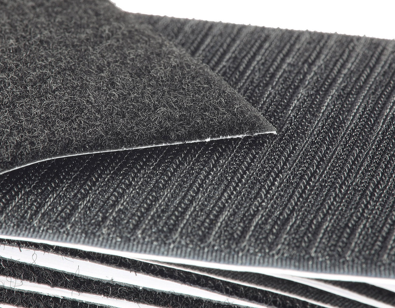 Klett-Pads 10Stück, selbstklebend 2-lagig, 10x10cm, schwarz