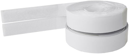 Klettband 3m auf Rolle, selbstklebend 2-lagig, 300x2cm, weiß
