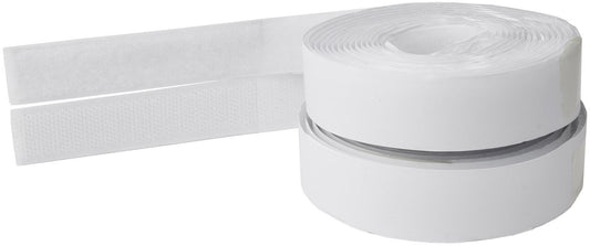 Klettband 3m auf Rolle, selbstklebend 2-lagig, 300x2cm, weiß