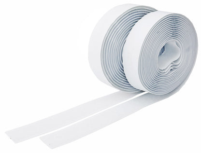 Klettband 10m auf Rolle, selbstklebend 2-lagig, 1000x2cm, weiß