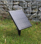 Gartenstrahler Set Solar mit 2 Spots Solarzelle, Erdspieß, 3000k, IP65