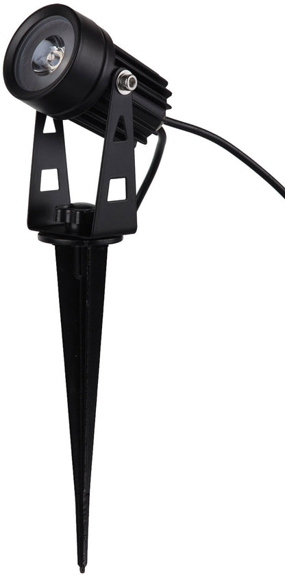 Gartenstrahler Set mit 4 Spots Netzteil, Erdspieß, 3000k, IP44