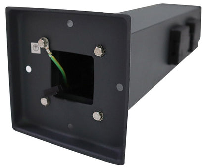 Steckdosensäule 4-fach, IP44, Anthrazit 250V~/ 16A, 13x13x40cm