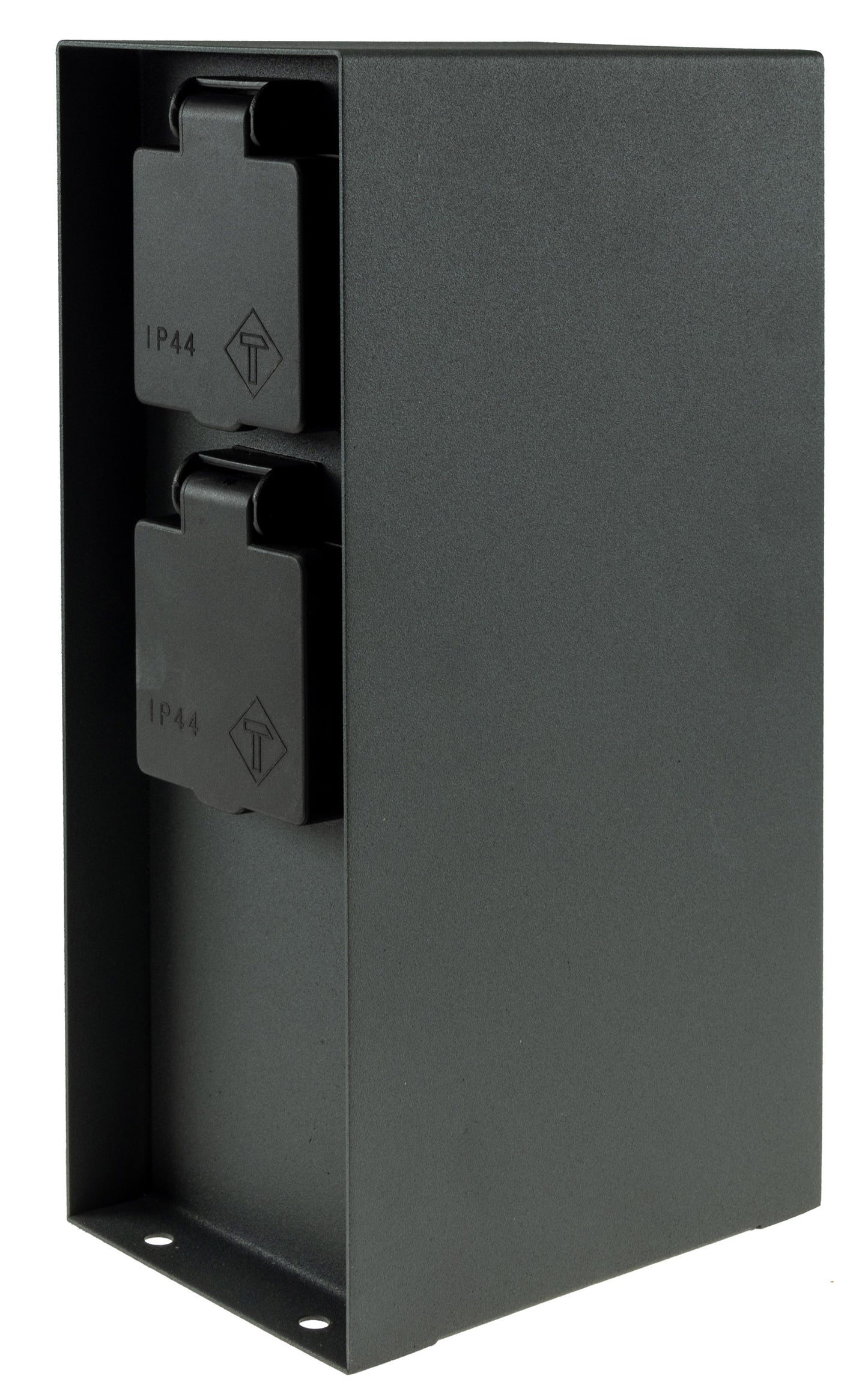 Steckdosensäule 4-fach, IP44, Anthrazit 250V~/ 16A, 9x12x23cm