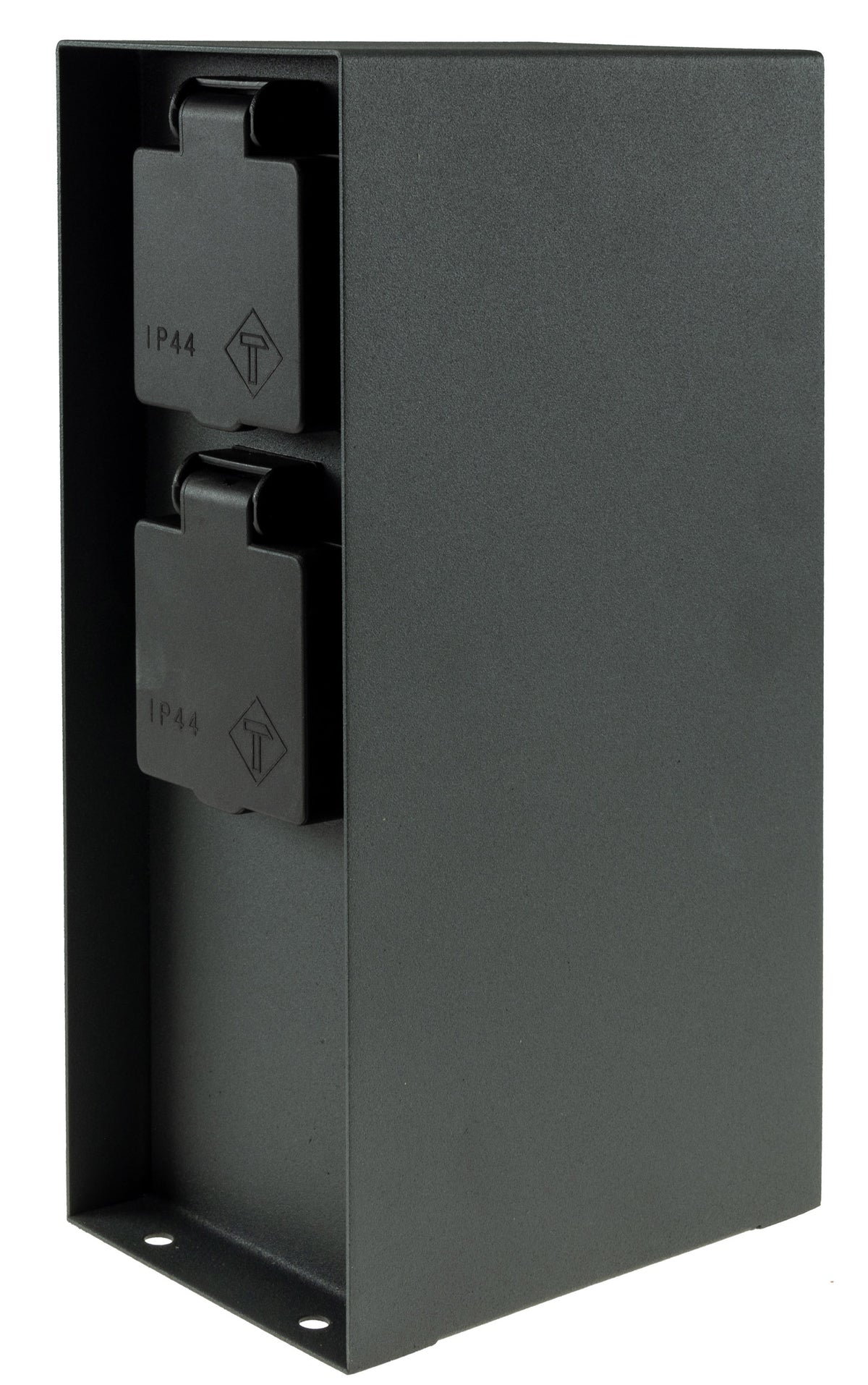 Steckdosensäule 4-fach, IP44, Anthrazit 250V~/ 16A, 9x12x23cm