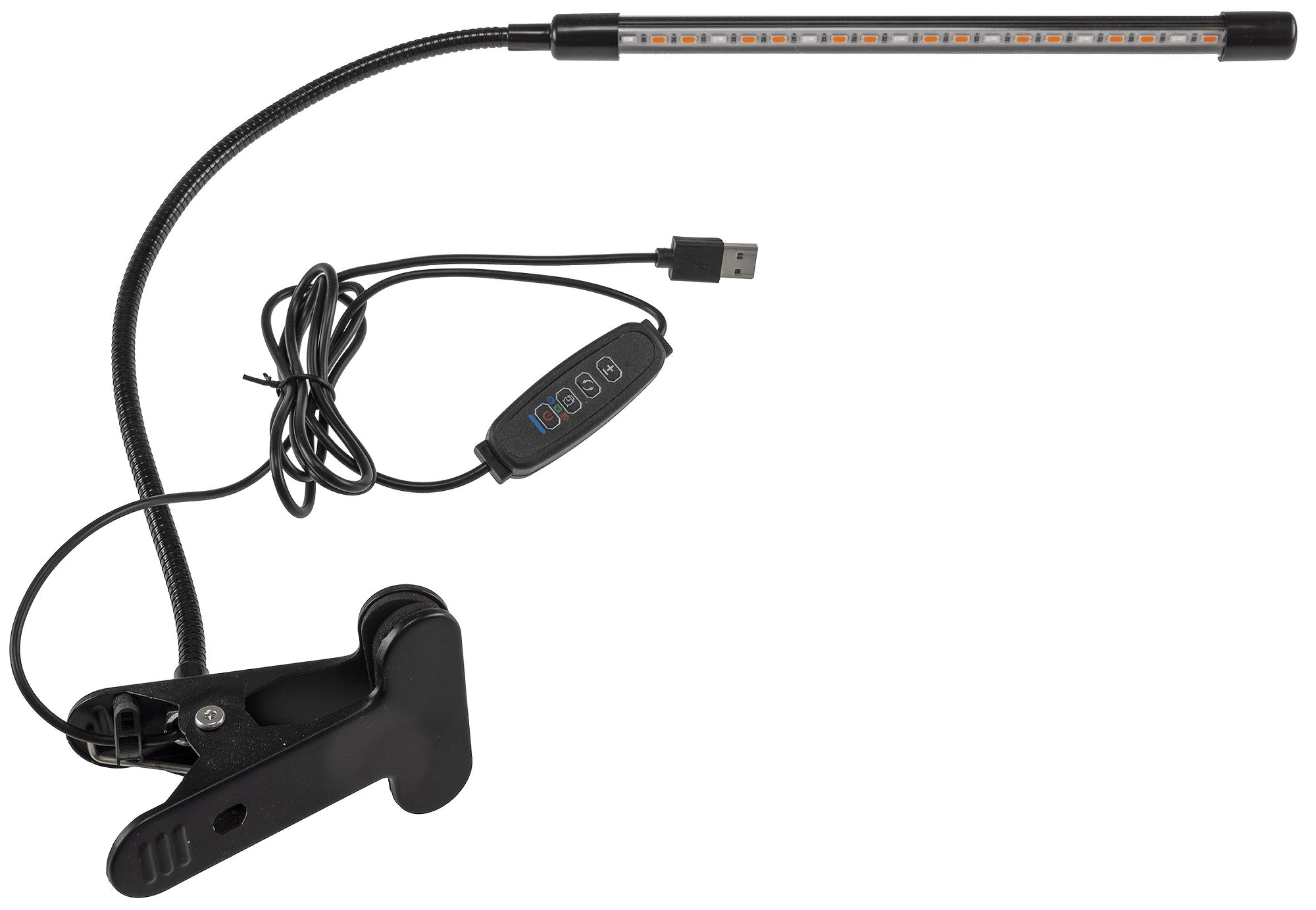 LED Pflanzenlampe "CT-PFL" Rot+Blau 1-fach, Klemmhalter, Kabel-Fernbedienung