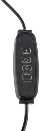 LED Pflanzenlampe "CT-PFL" Rot+Blau 4-fach, Klemmhalter, Kabel-Fernbedienung