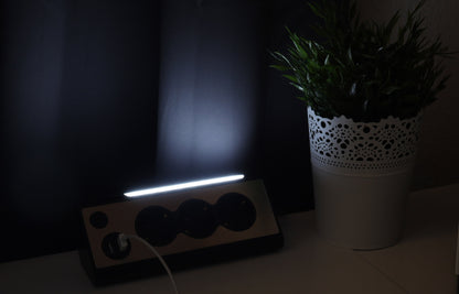 LED Pflanzenlampe "CT-PFL" Rot+Blau 4-fach, Klemmhalter, Kabel-Fernbedienung