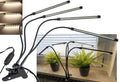LED Pflanzenlampe "CT-PFL" Vollspektrum 4-fach, Klemmhalter, Kabel-Fernbedienung