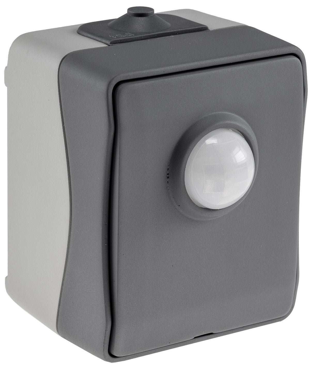 NUQUI Feuchtraum PIR Bewegungsmelder 120°, bis 6m,  250V~, 2-500W, IP54