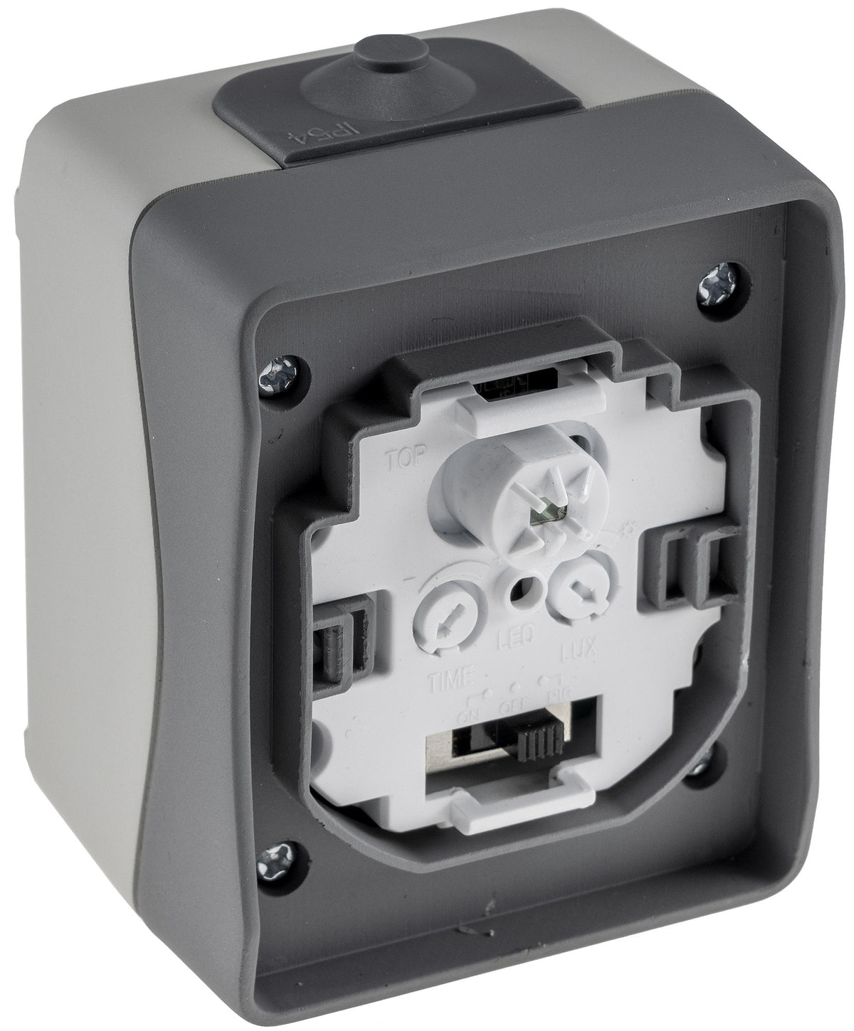 NUQUI Feuchtraum PIR Bewegungsmelder 120°, bis 6m,  250V~, 2-500W, IP54
