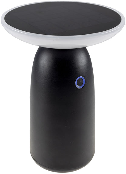 LED Solar Akku-Tischleuchte "Foco Mesa" 3000K, 100/500/1000lm,  LiIon Akku, IP44