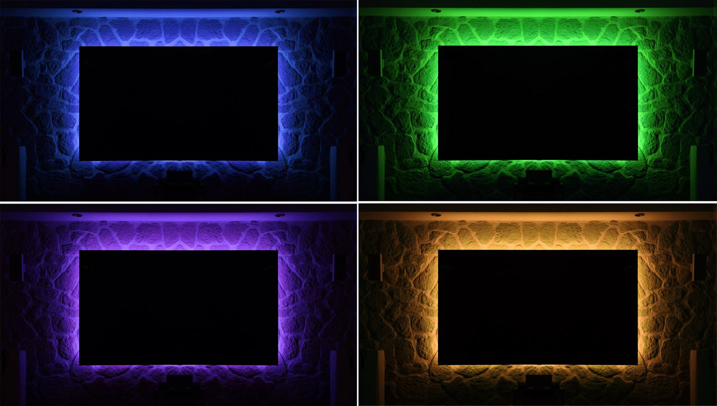 RGB LED-Stripe Set 3,5m + MiniController Farbwechsel, IR-FB + App-Control, IP20