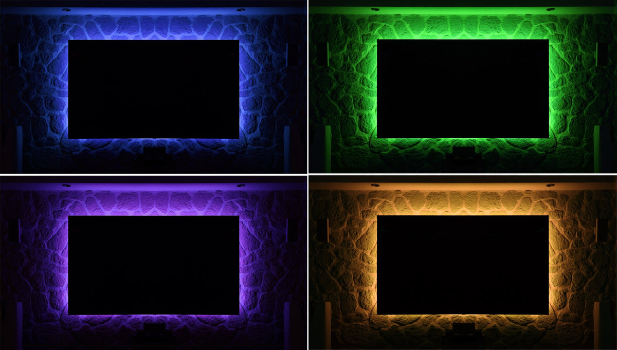 RGB LED-Stripe Set 3,5m + MiniController Farbwechsel, IR-FB + App-Control, IP20
