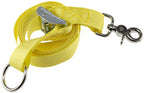 PEREL Spanngurt mit Ratschenschloss 1,5m mit Öse, Karabiner
