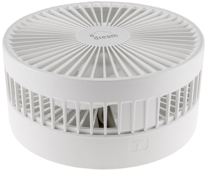 Akku-Ventilator mit Teleskopstab, weiß verw. Tischventilator + Standventilator