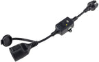 Fehlerstromschutzadapter "CT-RCD" IP44 Zwischenstecker mit Kupplung / Stecker