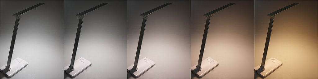 LED Schreibtisch-Leuchte, dimmbar LIchtfarbe einstellbar, 8W, 550lm