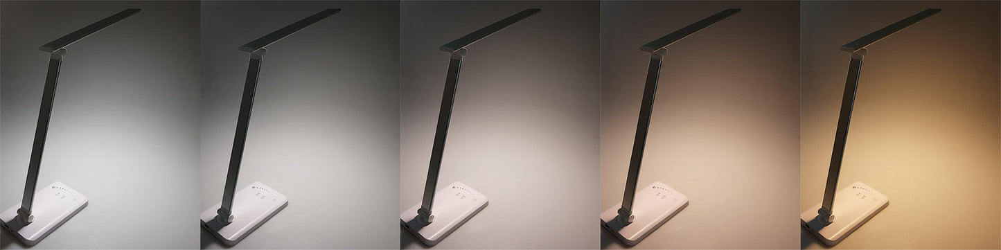 LED Schreibtisch-Leuchte, dimmbar LIchtfarbe einstellbar, 8W, 550lm