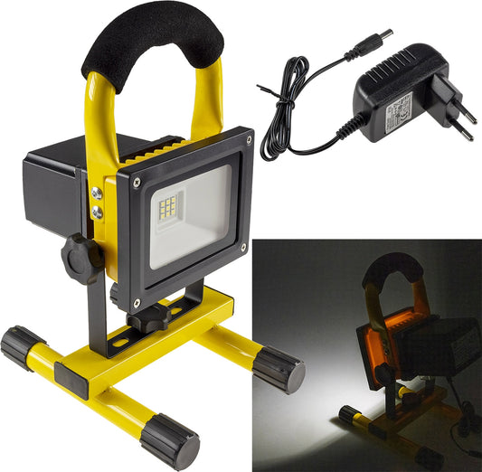 LED Baustrahler mit Akku REV "SPOT-10" 7W, 600lm, 1,5h Akkulaufzeit