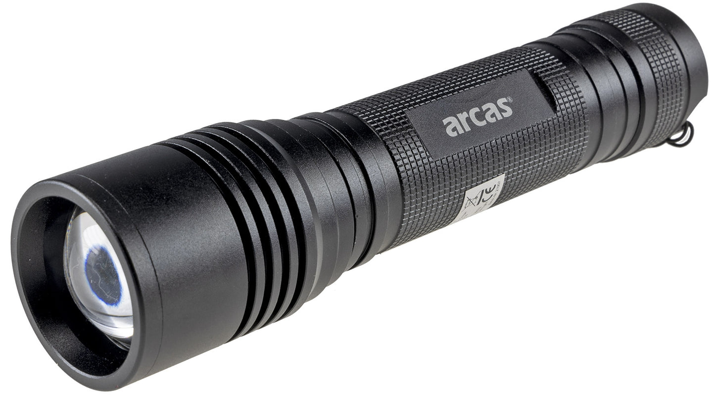 LED-Taschenlampe ARCAS 18W Zoom ØxL 48x205mm, 1600 Lumen