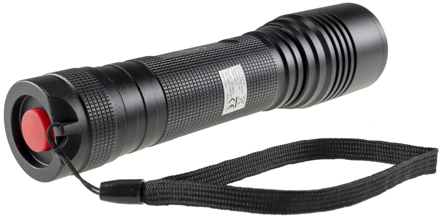 LED-Taschenlampe ARCAS 18W Zoom ØxL 48x205mm, 1600 Lumen