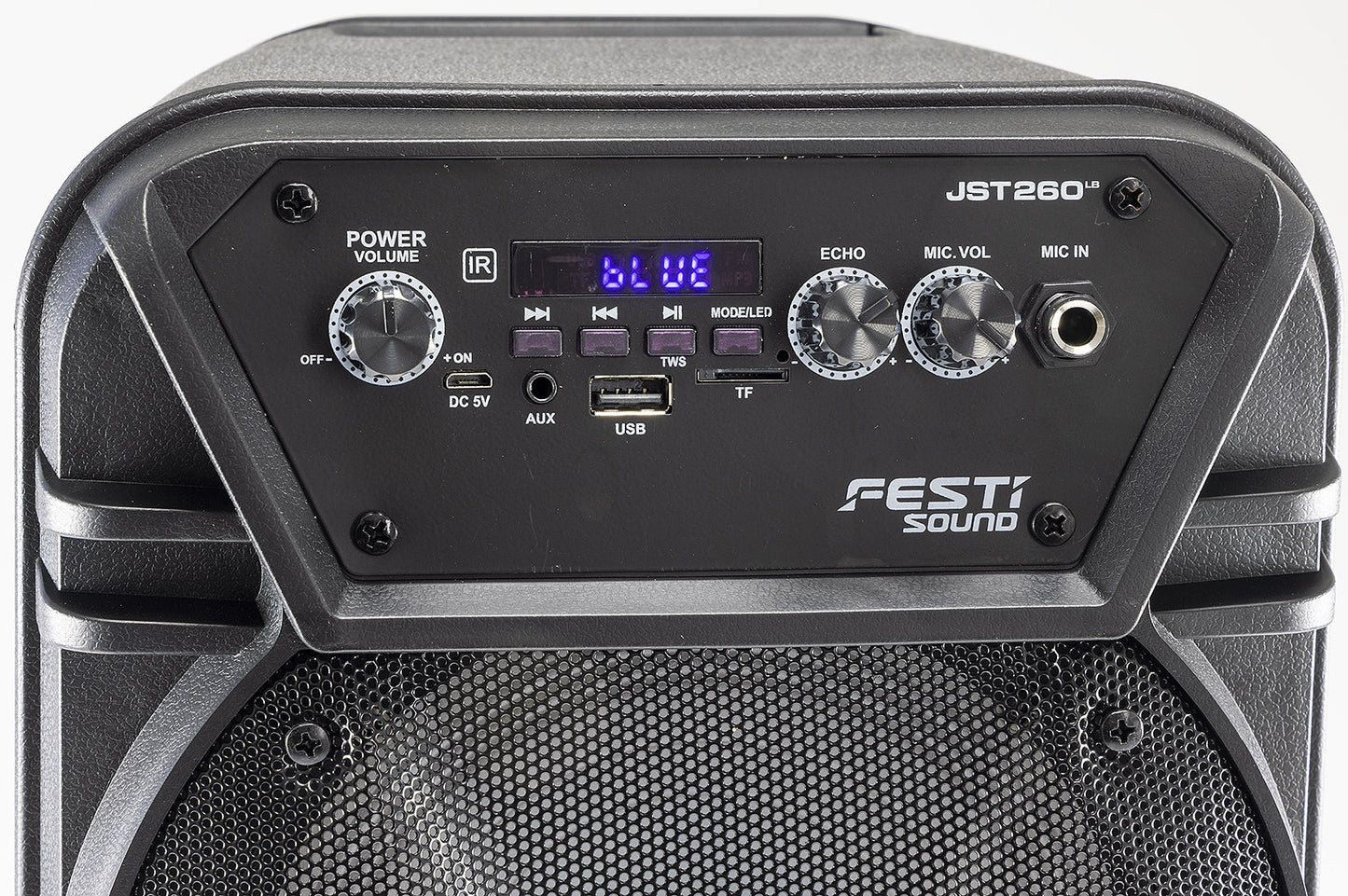 Mobiles Soundsystem "JST 260" 300W, >TWS, LED Efekte, Akku, USB/SD