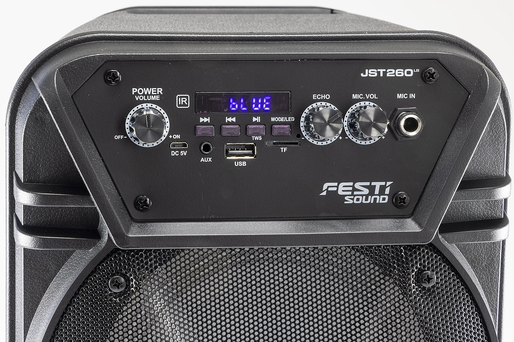 Mobiles Soundsystem "JST 260" 300W, >TWS, LED Efekte, Akku, USB/SD