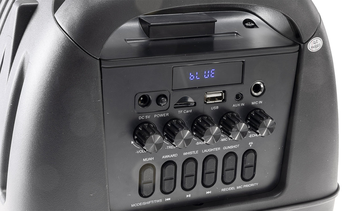 Mobiles Soundsystem "VENICE26" 300W, >TWS, LED Efekte, Akku, USB/SD