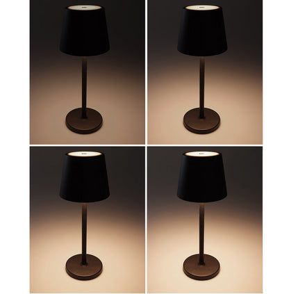 LED Akku-Tischleuchte "Foco Tenda" 3000K, IP44, Touchschalter, 30cm,Schwarz