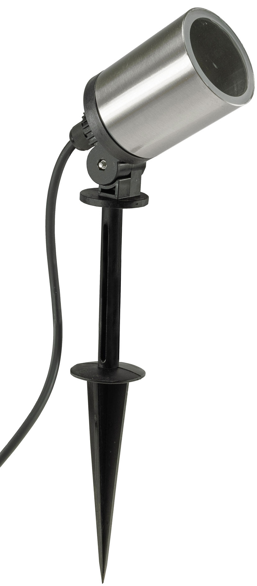 Gartenleuchte "CT-GS22" Edelstahl 230V, 1,5m Kabel+Erdspieß, GU10 Fassung